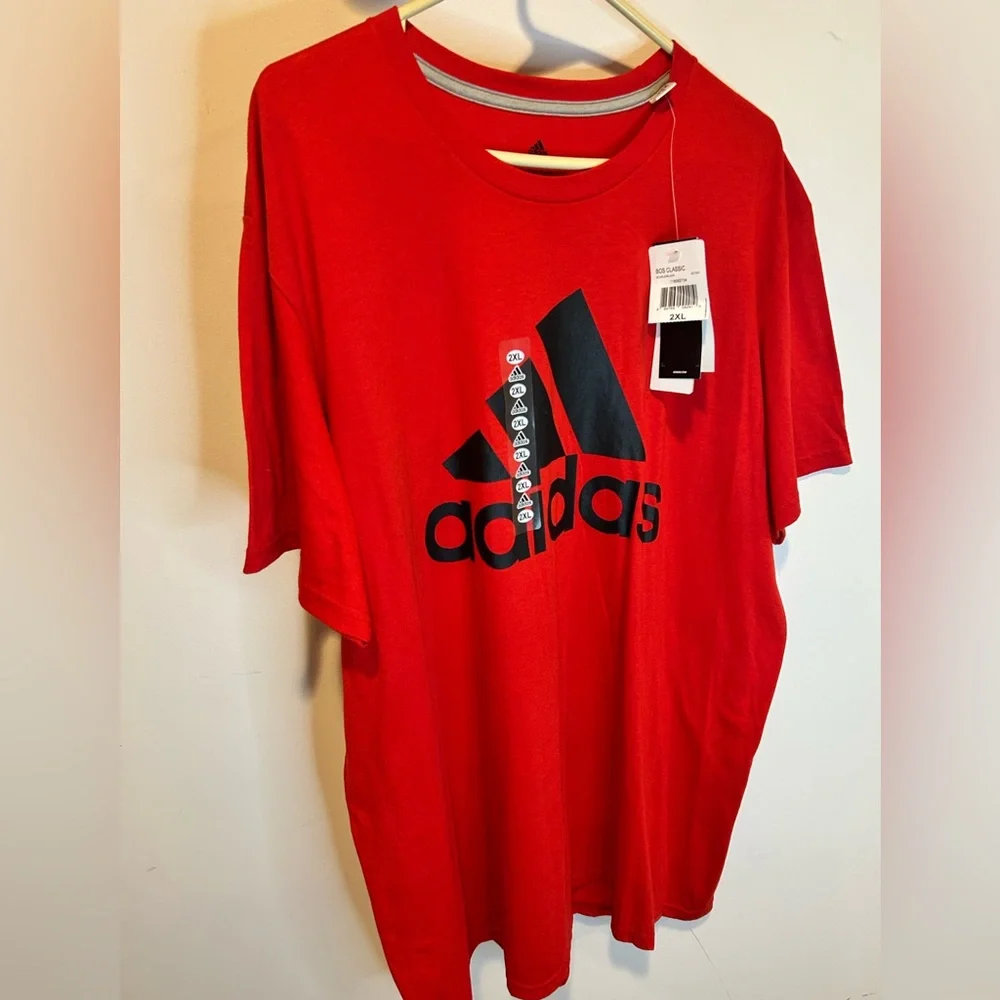 Men’s Adidas Red Short Sleeve Tee